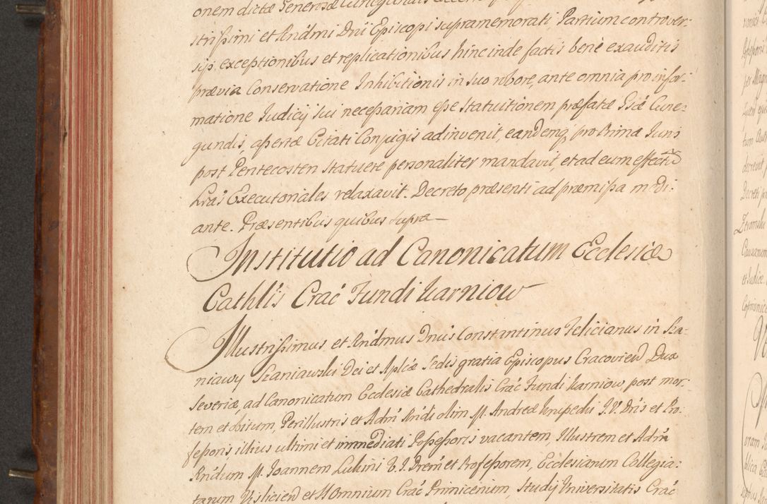 Zdjęcie nr 283 dla obiektu archiwalnego: Acta actorum episcopalium R. D. Constantini Feliciani in Szaniawy Szaniawski, episcopi Cracoviensis, ducis Severiae per annos 1724 - 1727 conscripta. Volumen II