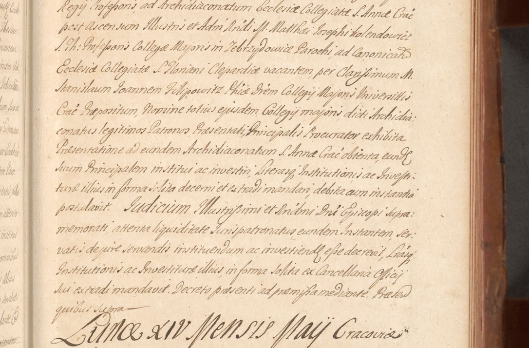 Zdjęcie nr 280 dla obiektu archiwalnego: Acta actorum episcopalium R. D. Constantini Feliciani in Szaniawy Szaniawski, episcopi Cracoviensis, ducis Severiae per annos 1724 - 1727 conscripta. Volumen II