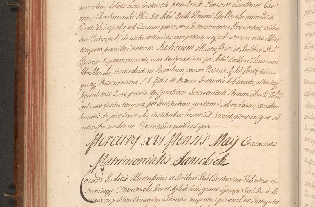Zdjęcie nr 281 dla obiektu archiwalnego: Acta actorum episcopalium R. D. Constantini Feliciani in Szaniawy Szaniawski, episcopi Cracoviensis, ducis Severiae per annos 1724 - 1727 conscripta. Volumen II