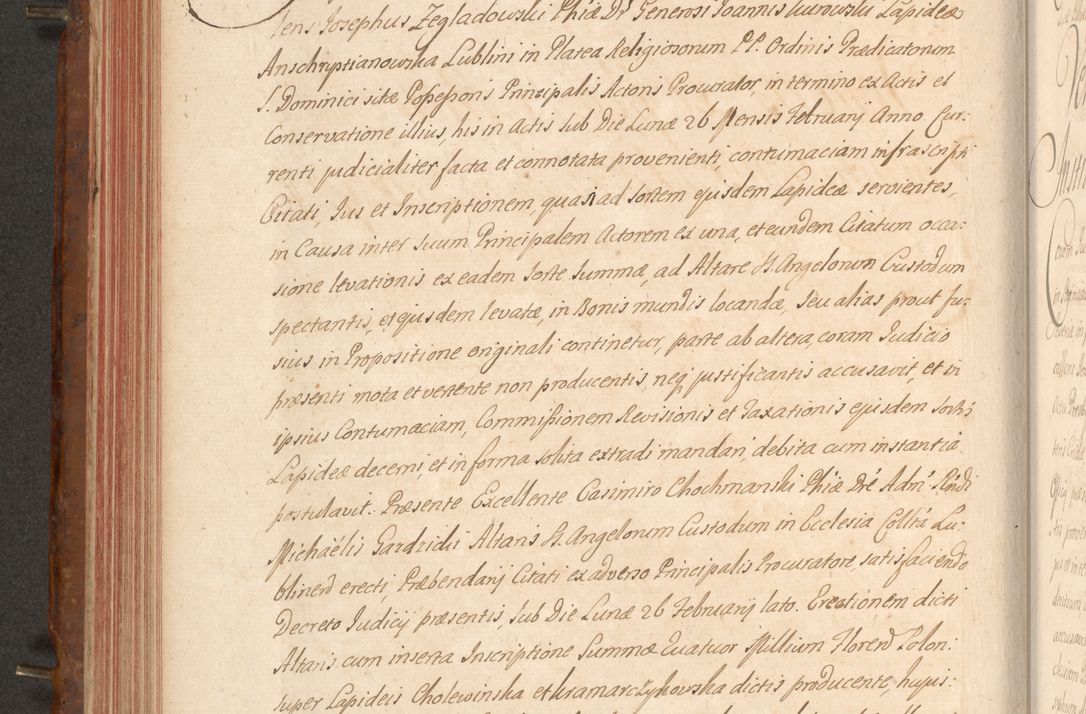 Zdjęcie nr 277 dla obiektu archiwalnego: Acta actorum episcopalium R. D. Constantini Feliciani in Szaniawy Szaniawski, episcopi Cracoviensis, ducis Severiae per annos 1724 - 1727 conscripta. Volumen II