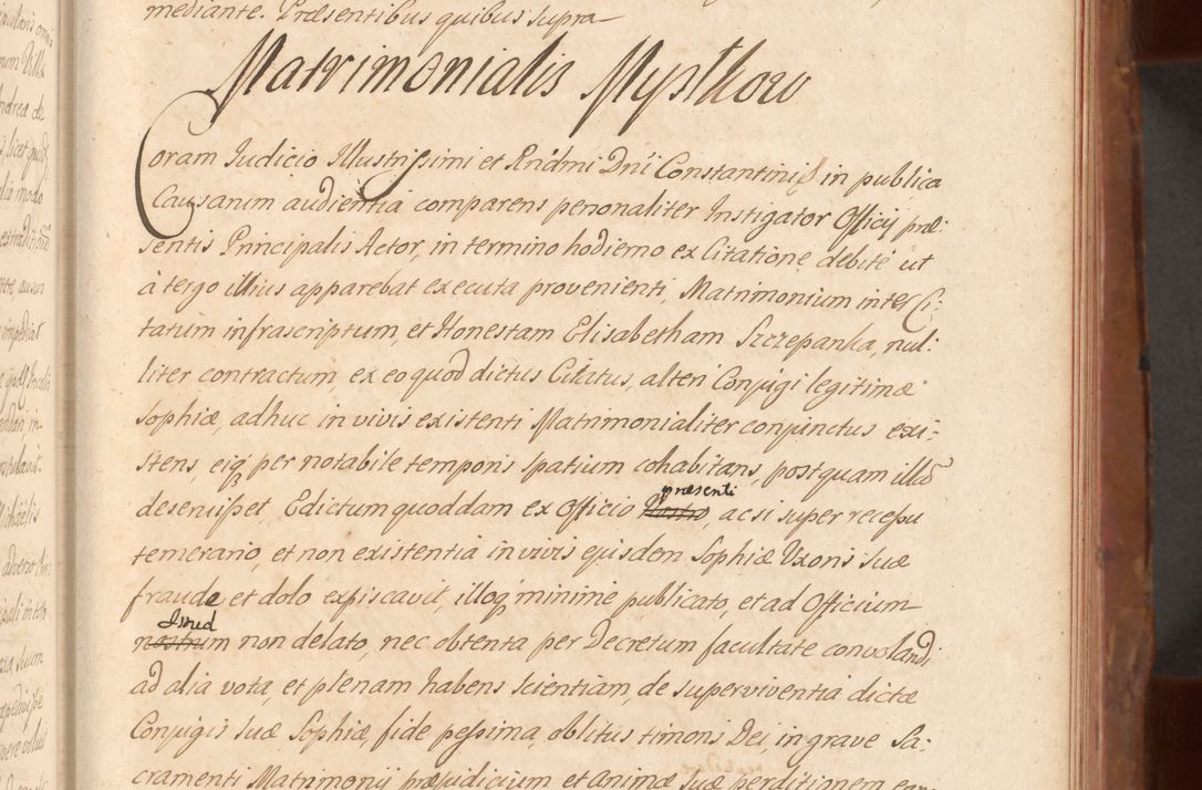 Zdjęcie nr 274 dla obiektu archiwalnego: Acta actorum episcopalium R. D. Constantini Feliciani in Szaniawy Szaniawski, episcopi Cracoviensis, ducis Severiae per annos 1724 - 1727 conscripta. Volumen II