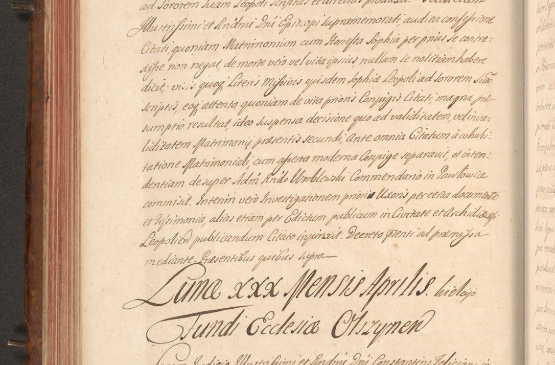 Zdjęcie nr 275 dla obiektu archiwalnego: Acta actorum episcopalium R. D. Constantini Feliciani in Szaniawy Szaniawski, episcopi Cracoviensis, ducis Severiae per annos 1724 - 1727 conscripta. Volumen II