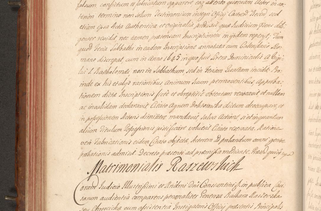 Zdjęcie nr 267 dla obiektu archiwalnego: Acta actorum episcopalium R. D. Constantini Feliciani in Szaniawy Szaniawski, episcopi Cracoviensis, ducis Severiae per annos 1724 - 1727 conscripta. Volumen II