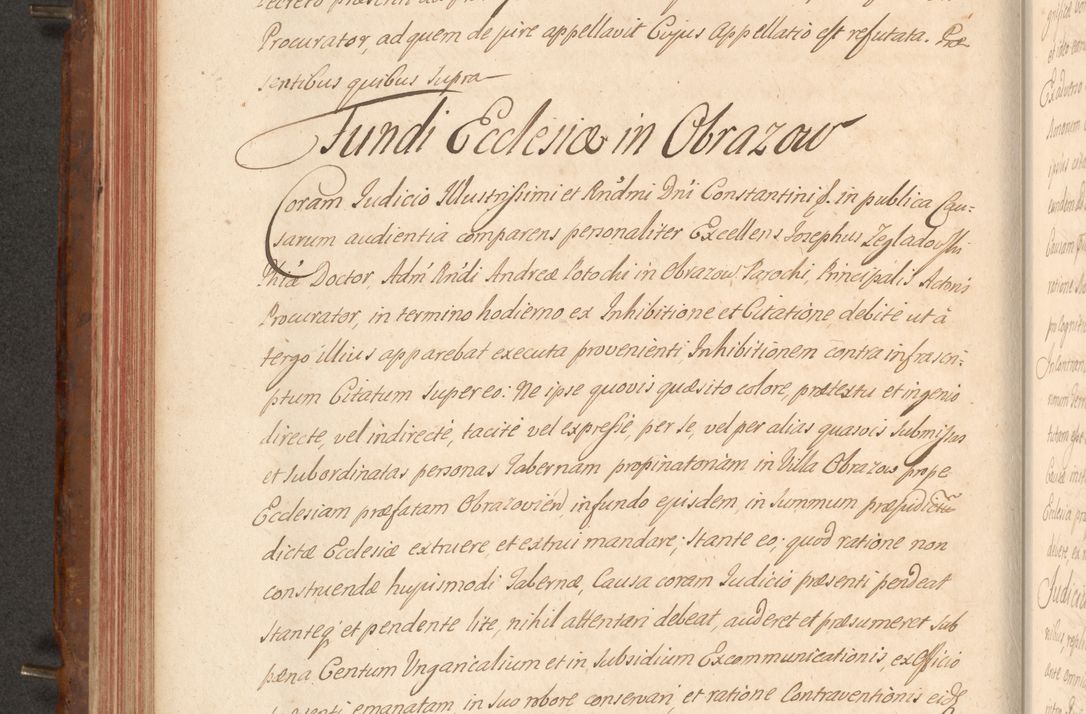 Zdjęcie nr 263 dla obiektu archiwalnego: Acta actorum episcopalium R. D. Constantini Feliciani in Szaniawy Szaniawski, episcopi Cracoviensis, ducis Severiae per annos 1724 - 1727 conscripta. Volumen II