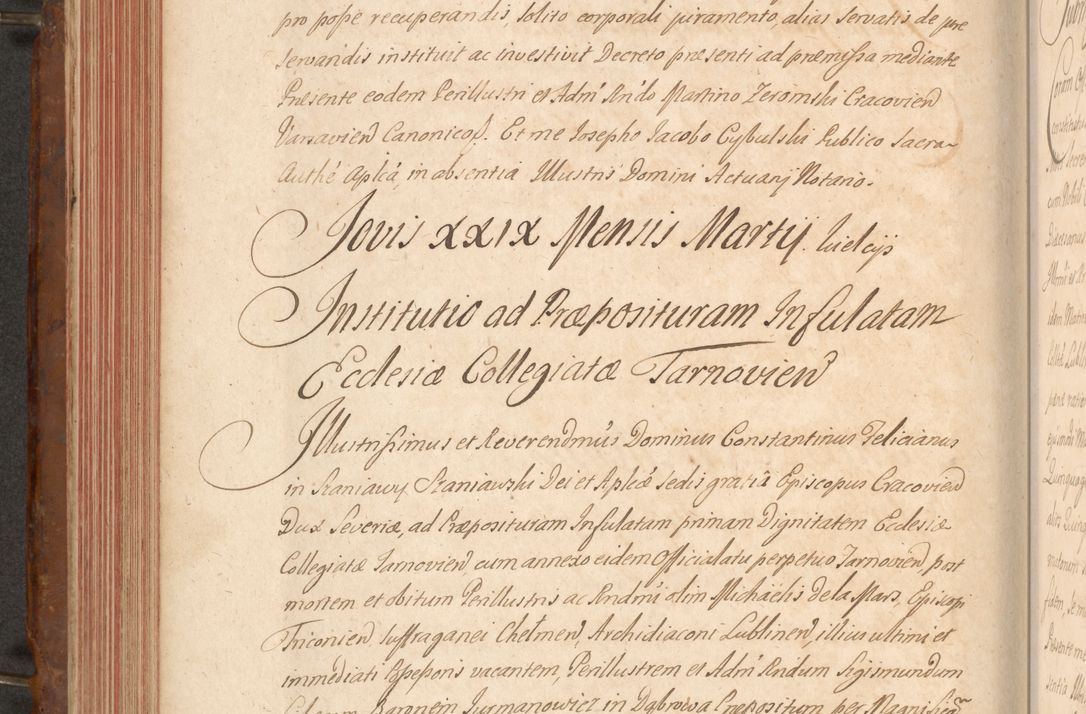 Zdjęcie nr 259 dla obiektu archiwalnego: Acta actorum episcopalium R. D. Constantini Feliciani in Szaniawy Szaniawski, episcopi Cracoviensis, ducis Severiae per annos 1724 - 1727 conscripta. Volumen II