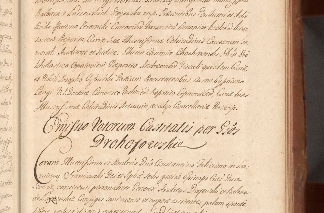 Zdjęcie nr 254 dla obiektu archiwalnego: Acta actorum episcopalium R. D. Constantini Feliciani in Szaniawy Szaniawski, episcopi Cracoviensis, ducis Severiae per annos 1724 - 1727 conscripta. Volumen II