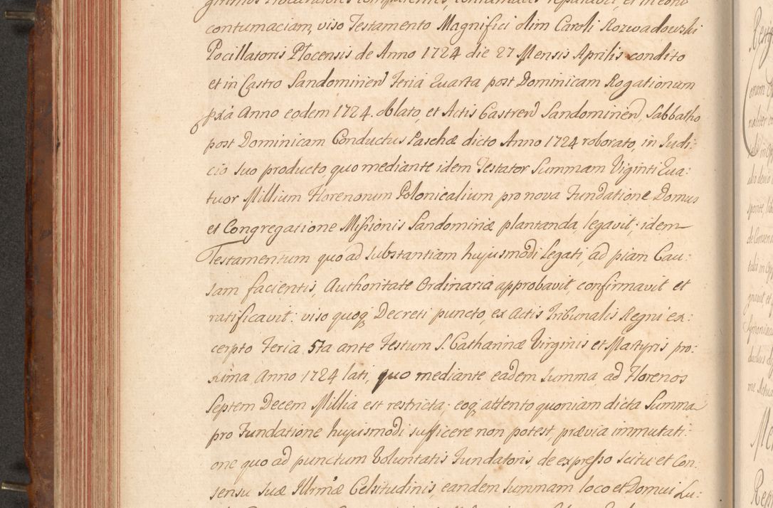Zdjęcie nr 247 dla obiektu archiwalnego: Acta actorum episcopalium R. D. Constantini Feliciani in Szaniawy Szaniawski, episcopi Cracoviensis, ducis Severiae per annos 1724 - 1727 conscripta. Volumen II