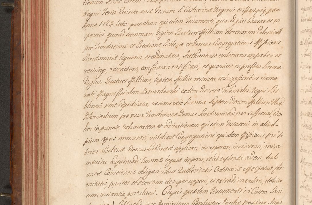 Zdjęcie nr 245 dla obiektu archiwalnego: Acta actorum episcopalium R. D. Constantini Feliciani in Szaniawy Szaniawski, episcopi Cracoviensis, ducis Severiae per annos 1724 - 1727 conscripta. Volumen II