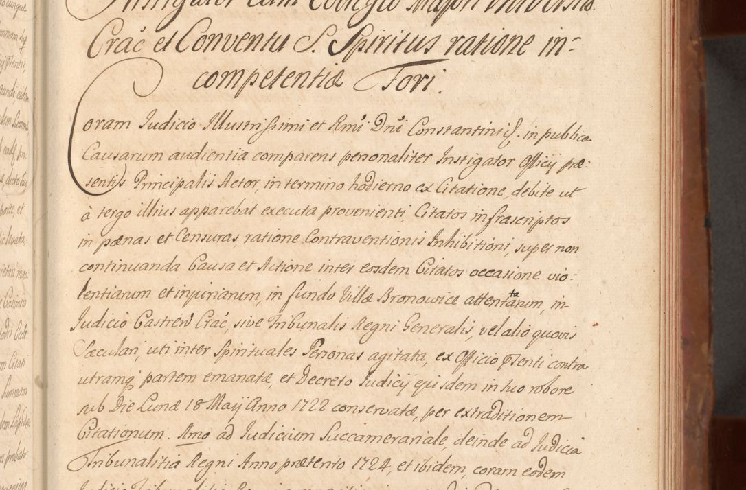Zdjęcie nr 234 dla obiektu archiwalnego: Acta actorum episcopalium R. D. Constantini Feliciani in Szaniawy Szaniawski, episcopi Cracoviensis, ducis Severiae per annos 1724 - 1727 conscripta. Volumen II