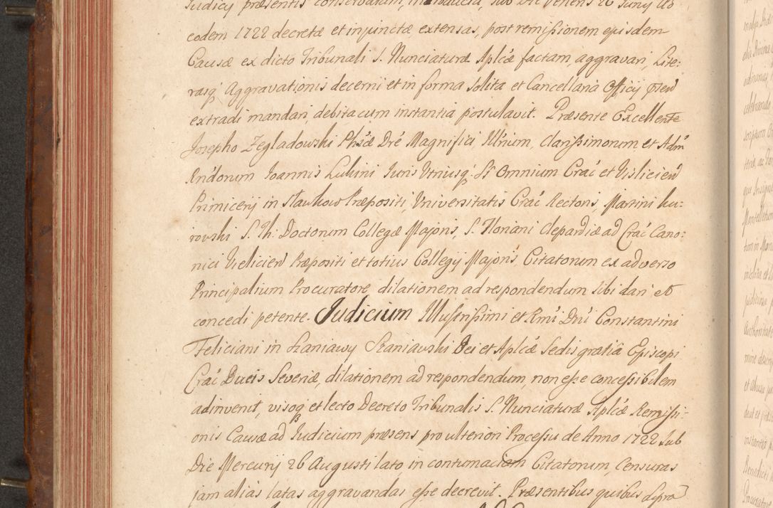 Zdjęcie nr 237 dla obiektu archiwalnego: Acta actorum episcopalium R. D. Constantini Feliciani in Szaniawy Szaniawski, episcopi Cracoviensis, ducis Severiae per annos 1724 - 1727 conscripta. Volumen II