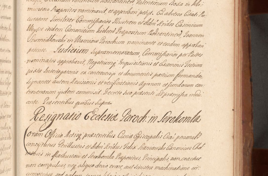 Zdjęcie nr 224 dla obiektu archiwalnego: Acta actorum episcopalium R. D. Constantini Feliciani in Szaniawy Szaniawski, episcopi Cracoviensis, ducis Severiae per annos 1724 - 1727 conscripta. Volumen II