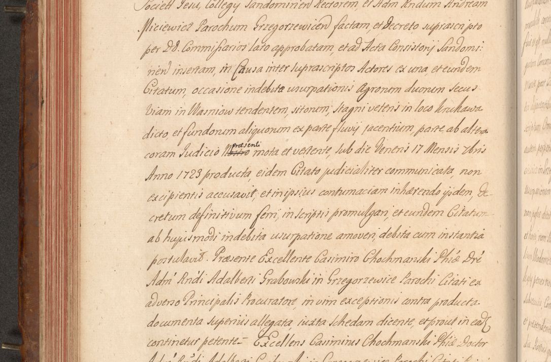 Zdjęcie nr 221 dla obiektu archiwalnego: Acta actorum episcopalium R. D. Constantini Feliciani in Szaniawy Szaniawski, episcopi Cracoviensis, ducis Severiae per annos 1724 - 1727 conscripta. Volumen II
