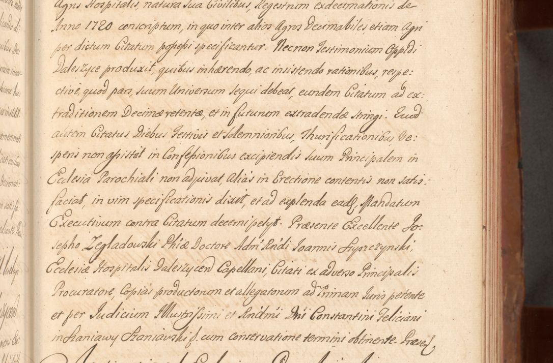 Zdjęcie nr 214 dla obiektu archiwalnego: Acta actorum episcopalium R. D. Constantini Feliciani in Szaniawy Szaniawski, episcopi Cracoviensis, ducis Severiae per annos 1724 - 1727 conscripta. Volumen II
