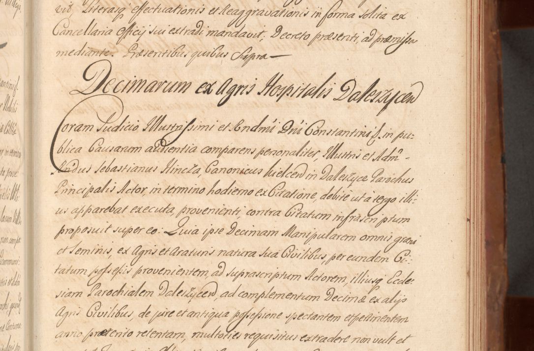 Zdjęcie nr 212 dla obiektu archiwalnego: Acta actorum episcopalium R. D. Constantini Feliciani in Szaniawy Szaniawski, episcopi Cracoviensis, ducis Severiae per annos 1724 - 1727 conscripta. Volumen II