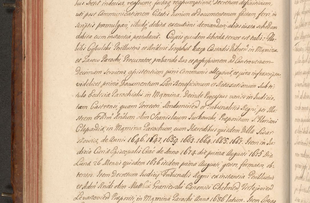 Zdjęcie nr 205 dla obiektu archiwalnego: Acta actorum episcopalium R. D. Constantini Feliciani in Szaniawy Szaniawski, episcopi Cracoviensis, ducis Severiae per annos 1724 - 1727 conscripta. Volumen II