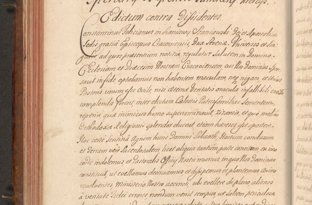 Zdjęcie nr 201 dla obiektu archiwalnego: Acta actorum episcopalium R. D. Constantini Feliciani in Szaniawy Szaniawski, episcopi Cracoviensis, ducis Severiae per annos 1724 - 1727 conscripta. Volumen II