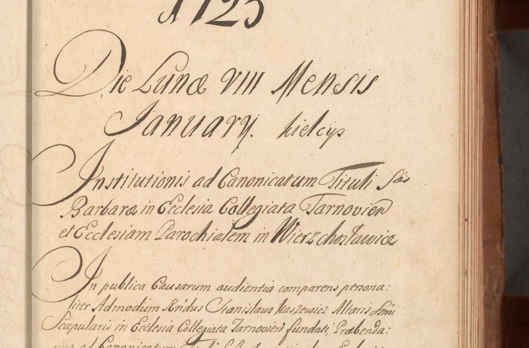 Zdjęcie nr 198 dla obiektu archiwalnego: Acta actorum episcopalium R. D. Constantini Feliciani in Szaniawy Szaniawski, episcopi Cracoviensis, ducis Severiae per annos 1724 - 1727 conscripta. Volumen II