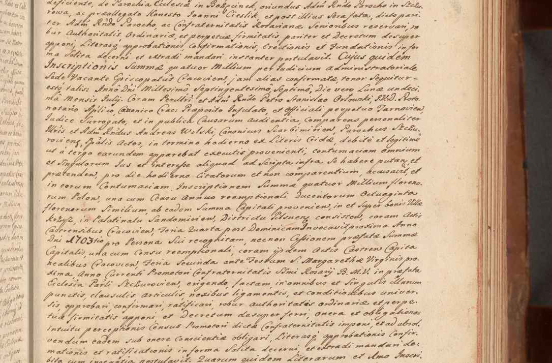 Zdjęcie nr 190 dla obiektu archiwalnego: Acta actorum episcopalium R. D. Constantini Feliciani in Szaniawy Szaniawski, episcopi Cracoviensis, ducis Severiae per annos 1724 - 1727 conscripta. Volumen II