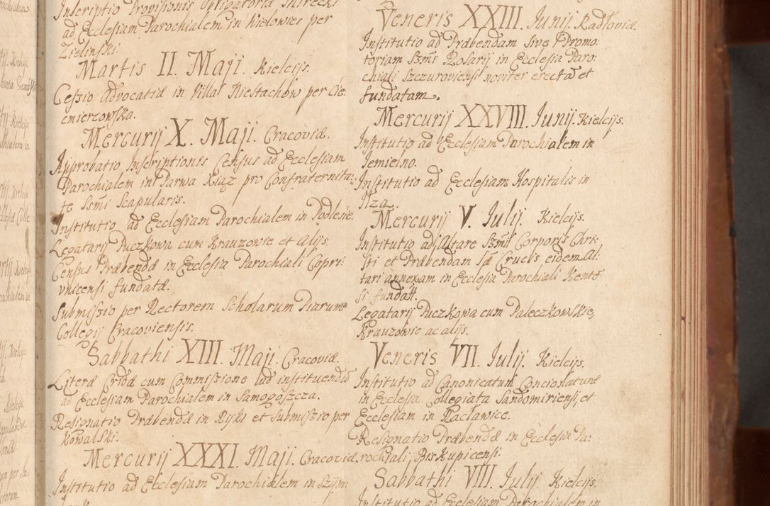 Zdjęcie nr 186 dla obiektu archiwalnego: Acta actorum episcopalium R. D. Constantini Feliciani in Szaniawy Szaniawski, episcopi Cracoviensis, ducis Severiae per annos 1724 - 1727 conscripta. Volumen II