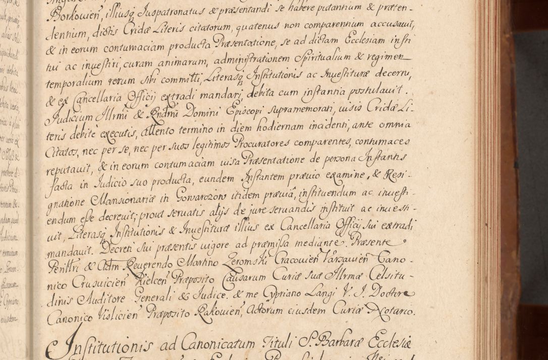 Zdjęcie nr 176 dla obiektu archiwalnego: Acta actorum episcopalium R. D. Constantini Feliciani in Szaniawy Szaniawski, episcopi Cracoviensis, ducis Severiae per annos 1724 - 1727 conscripta. Volumen II