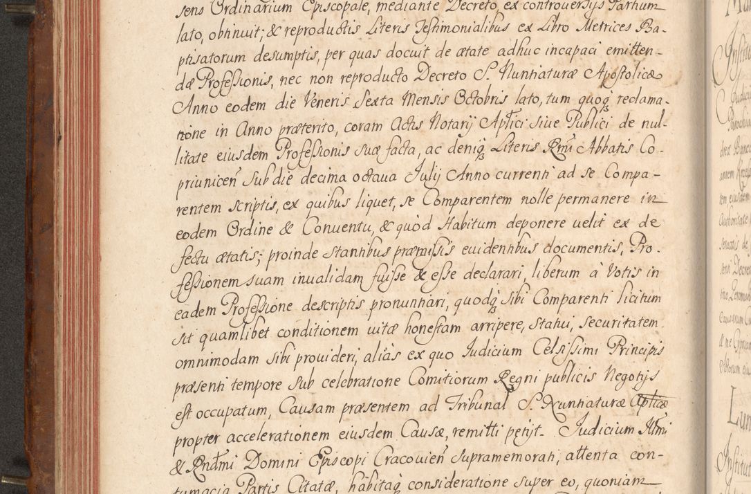 Zdjęcie nr 169 dla obiektu archiwalnego: Acta actorum episcopalium R. D. Constantini Feliciani in Szaniawy Szaniawski, episcopi Cracoviensis, ducis Severiae per annos 1724 - 1727 conscripta. Volumen II