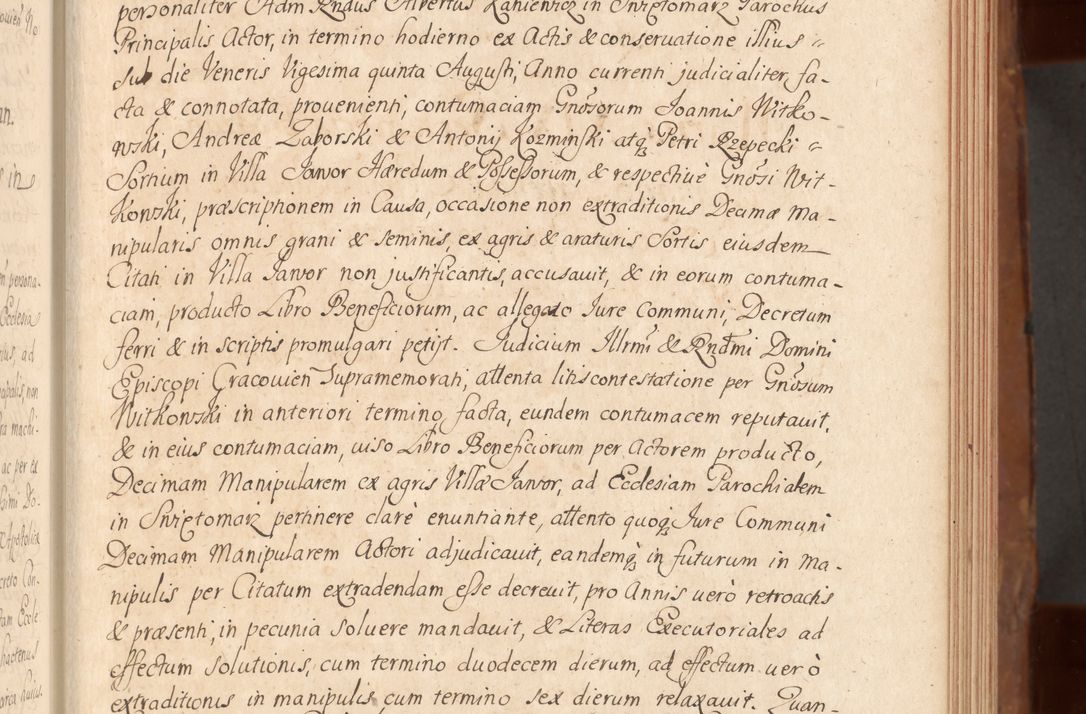 Zdjęcie nr 164 dla obiektu archiwalnego: Acta actorum episcopalium R. D. Constantini Feliciani in Szaniawy Szaniawski, episcopi Cracoviensis, ducis Severiae per annos 1724 - 1727 conscripta. Volumen II