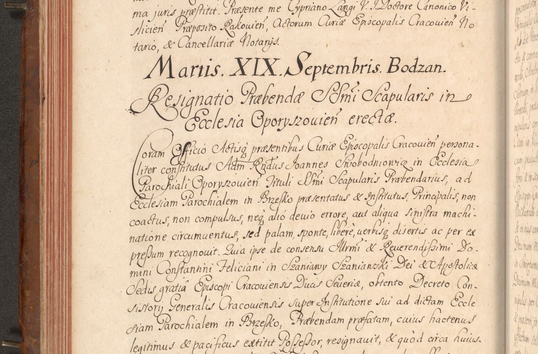 Zdjęcie nr 163 dla obiektu archiwalnego: Acta actorum episcopalium R. D. Constantini Feliciani in Szaniawy Szaniawski, episcopi Cracoviensis, ducis Severiae per annos 1724 - 1727 conscripta. Volumen II