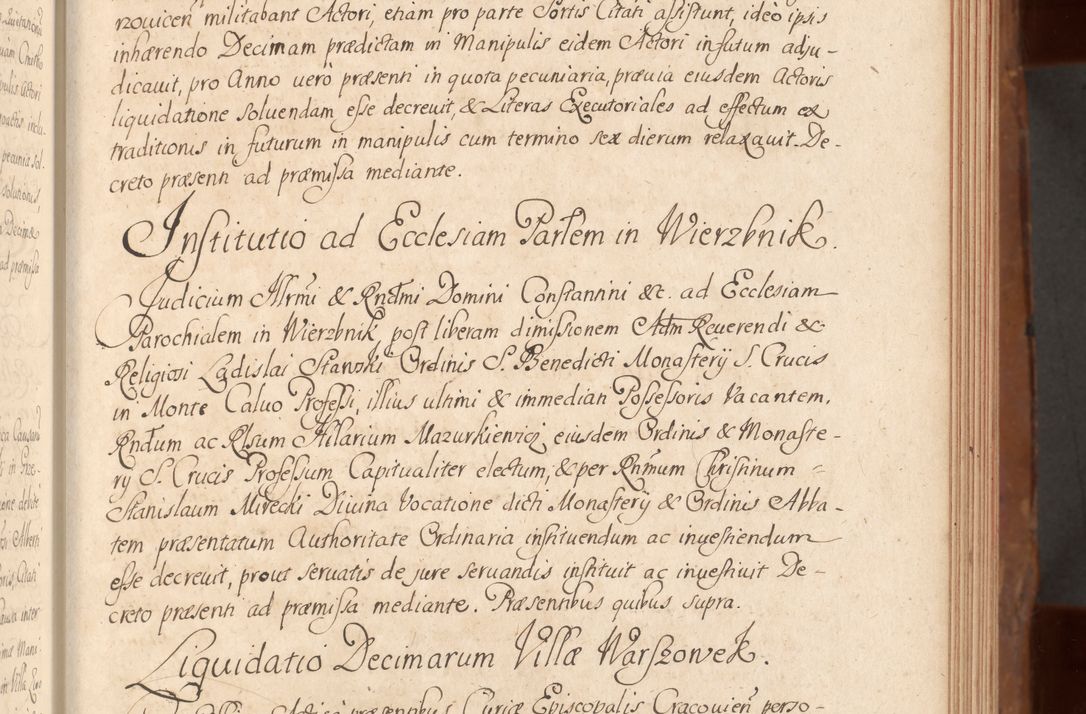 Zdjęcie nr 162 dla obiektu archiwalnego: Acta actorum episcopalium R. D. Constantini Feliciani in Szaniawy Szaniawski, episcopi Cracoviensis, ducis Severiae per annos 1724 - 1727 conscripta. Volumen II