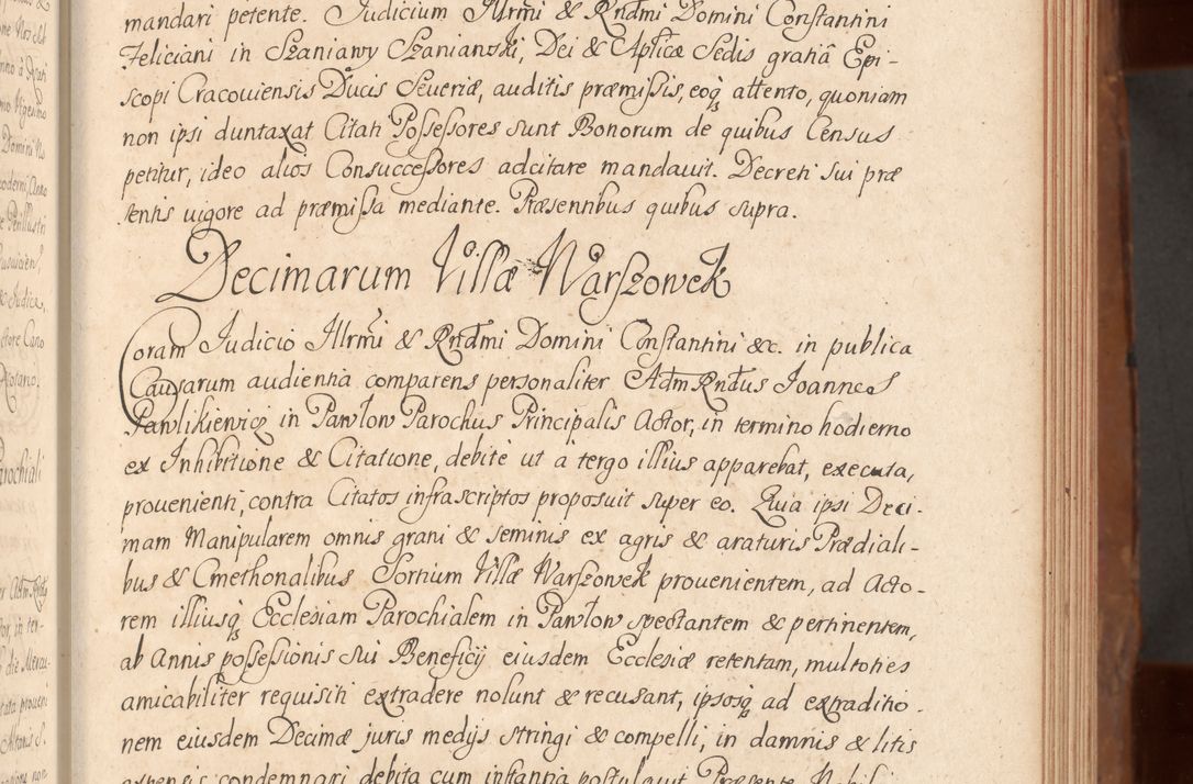 Zdjęcie nr 160 dla obiektu archiwalnego: Acta actorum episcopalium R. D. Constantini Feliciani in Szaniawy Szaniawski, episcopi Cracoviensis, ducis Severiae per annos 1724 - 1727 conscripta. Volumen II