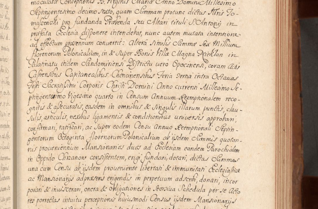 Zdjęcie nr 148 dla obiektu archiwalnego: Acta actorum episcopalium R. D. Constantini Feliciani in Szaniawy Szaniawski, episcopi Cracoviensis, ducis Severiae per annos 1724 - 1727 conscripta. Volumen II