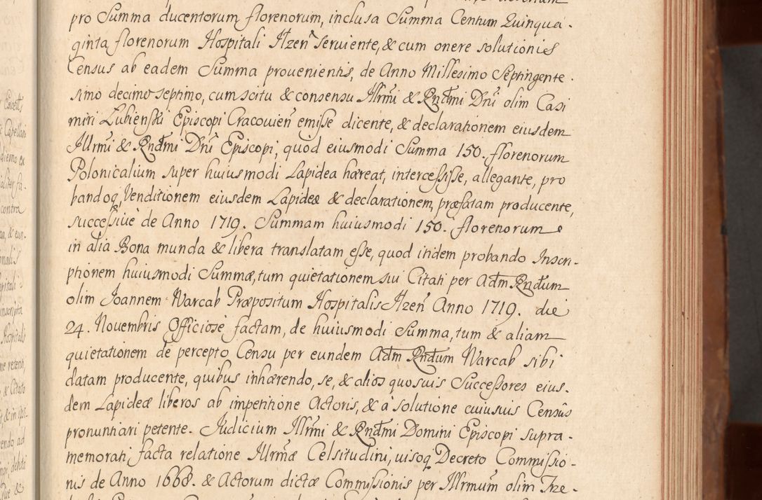 Zdjęcie nr 142 dla obiektu archiwalnego: Acta actorum episcopalium R. D. Constantini Feliciani in Szaniawy Szaniawski, episcopi Cracoviensis, ducis Severiae per annos 1724 - 1727 conscripta. Volumen II