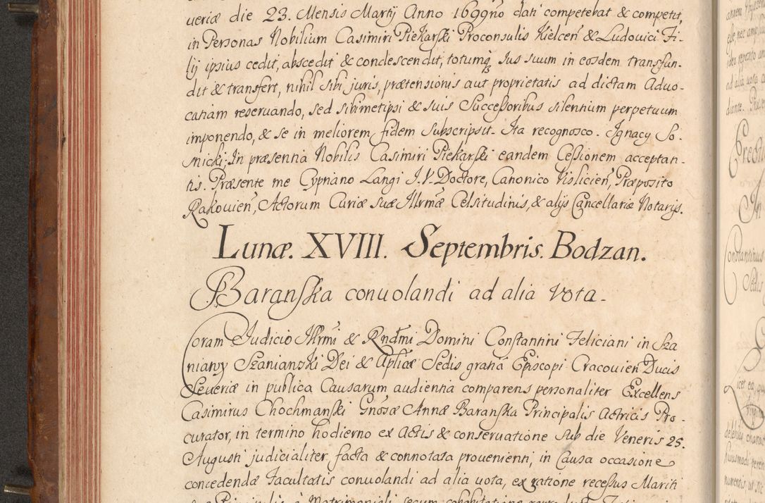 Zdjęcie nr 145 dla obiektu archiwalnego: Acta actorum episcopalium R. D. Constantini Feliciani in Szaniawy Szaniawski, episcopi Cracoviensis, ducis Severiae per annos 1724 - 1727 conscripta. Volumen II