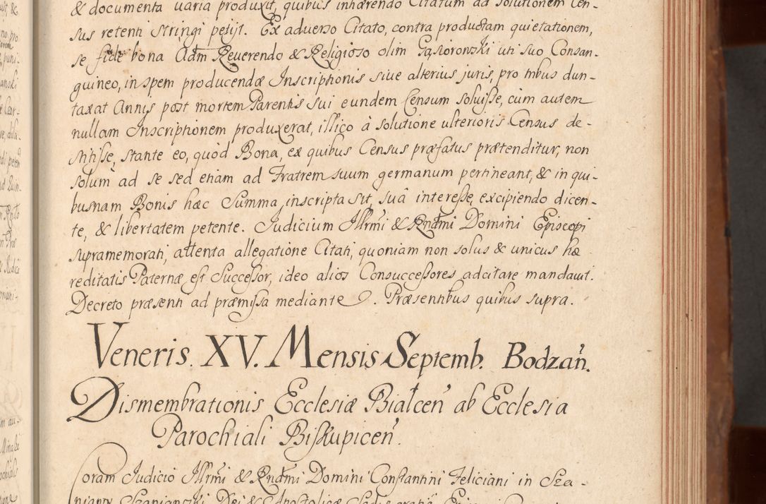 Zdjęcie nr 138 dla obiektu archiwalnego: Acta actorum episcopalium R. D. Constantini Feliciani in Szaniawy Szaniawski, episcopi Cracoviensis, ducis Severiae per annos 1724 - 1727 conscripta. Volumen II