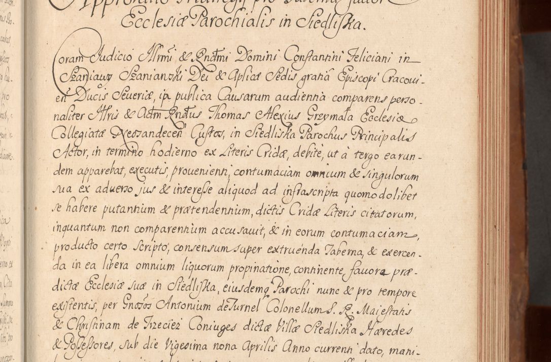 Zdjęcie nr 128 dla obiektu archiwalnego: Acta actorum episcopalium R. D. Constantini Feliciani in Szaniawy Szaniawski, episcopi Cracoviensis, ducis Severiae per annos 1724 - 1727 conscripta. Volumen II