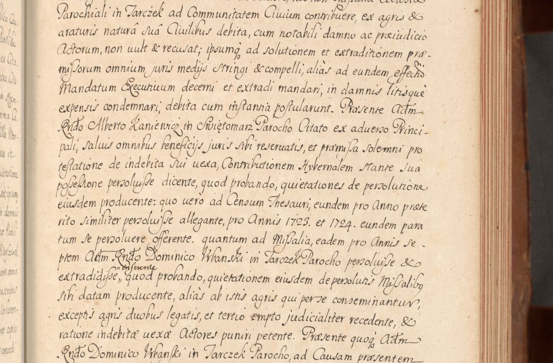 Zdjęcie nr 126 dla obiektu archiwalnego: Acta actorum episcopalium R. D. Constantini Feliciani in Szaniawy Szaniawski, episcopi Cracoviensis, ducis Severiae per annos 1724 - 1727 conscripta. Volumen II