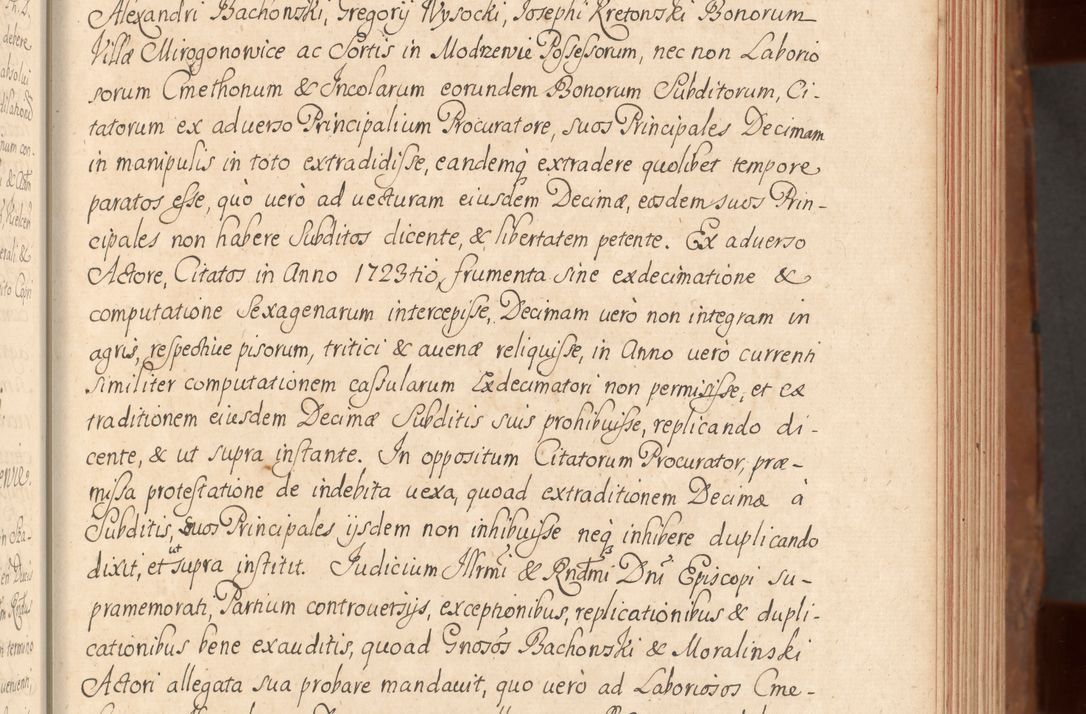 Zdjęcie nr 124 dla obiektu archiwalnego: Acta actorum episcopalium R. D. Constantini Feliciani in Szaniawy Szaniawski, episcopi Cracoviensis, ducis Severiae per annos 1724 - 1727 conscripta. Volumen II