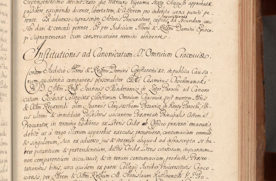 Zdjęcie nr 120 dla obiektu archiwalnego: Acta actorum episcopalium R. D. Constantini Feliciani in Szaniawy Szaniawski, episcopi Cracoviensis, ducis Severiae per annos 1724 - 1727 conscripta. Volumen II