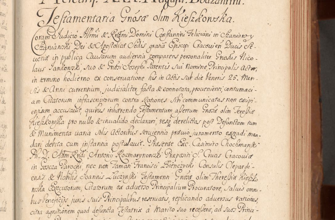 Zdjęcie nr 118 dla obiektu archiwalnego: Acta actorum episcopalium R. D. Constantini Feliciani in Szaniawy Szaniawski, episcopi Cracoviensis, ducis Severiae per annos 1724 - 1727 conscripta. Volumen II