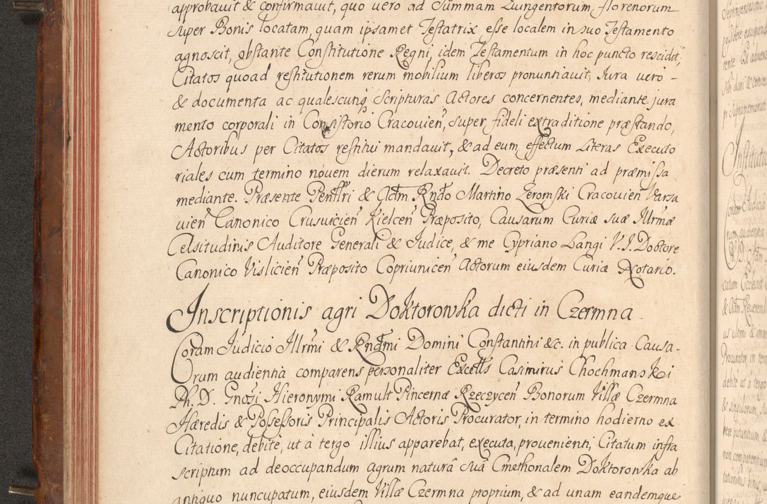 Zdjęcie nr 119 dla obiektu archiwalnego: Acta actorum episcopalium R. D. Constantini Feliciani in Szaniawy Szaniawski, episcopi Cracoviensis, ducis Severiae per annos 1724 - 1727 conscripta. Volumen II