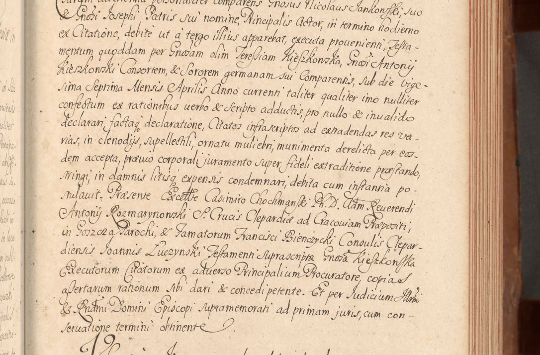 Zdjęcie nr 114 dla obiektu archiwalnego: Acta actorum episcopalium R. D. Constantini Feliciani in Szaniawy Szaniawski, episcopi Cracoviensis, ducis Severiae per annos 1724 - 1727 conscripta. Volumen II