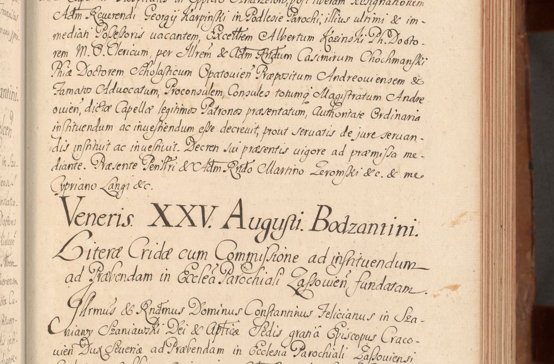Zdjęcie nr 112 dla obiektu archiwalnego: Acta actorum episcopalium R. D. Constantini Feliciani in Szaniawy Szaniawski, episcopi Cracoviensis, ducis Severiae per annos 1724 - 1727 conscripta. Volumen II