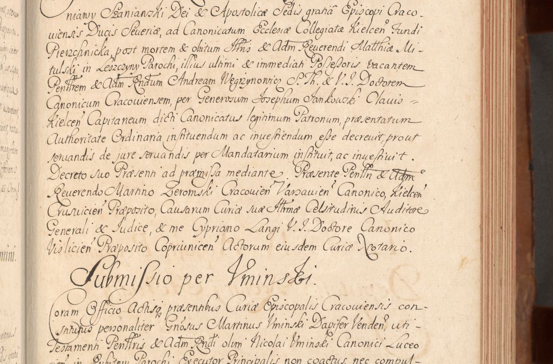Zdjęcie nr 110 dla obiektu archiwalnego: Acta actorum episcopalium R. D. Constantini Feliciani in Szaniawy Szaniawski, episcopi Cracoviensis, ducis Severiae per annos 1724 - 1727 conscripta. Volumen II
