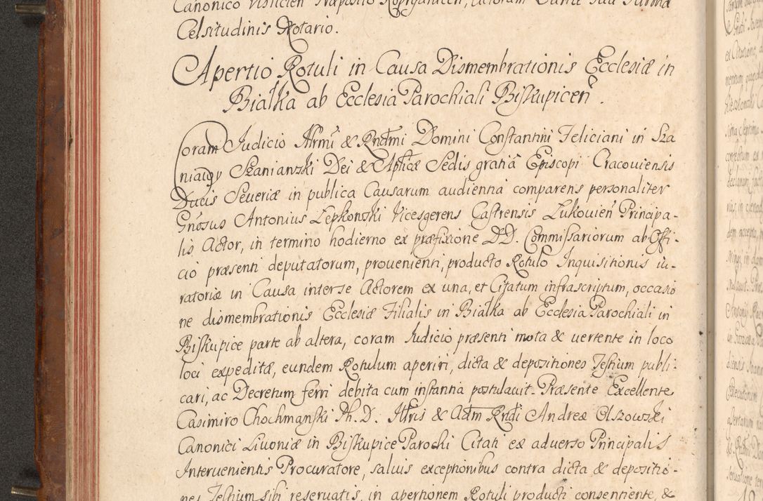 Zdjęcie nr 113 dla obiektu archiwalnego: Acta actorum episcopalium R. D. Constantini Feliciani in Szaniawy Szaniawski, episcopi Cracoviensis, ducis Severiae per annos 1724 - 1727 conscripta. Volumen II