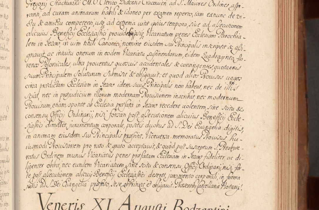 Zdjęcie nr 108 dla obiektu archiwalnego: Acta actorum episcopalium R. D. Constantini Feliciani in Szaniawy Szaniawski, episcopi Cracoviensis, ducis Severiae per annos 1724 - 1727 conscripta. Volumen II