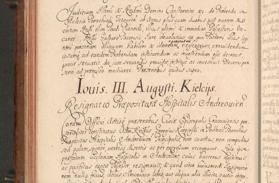 Zdjęcie nr 107 dla obiektu archiwalnego: Acta actorum episcopalium R. D. Constantini Feliciani in Szaniawy Szaniawski, episcopi Cracoviensis, ducis Severiae per annos 1724 - 1727 conscripta. Volumen II