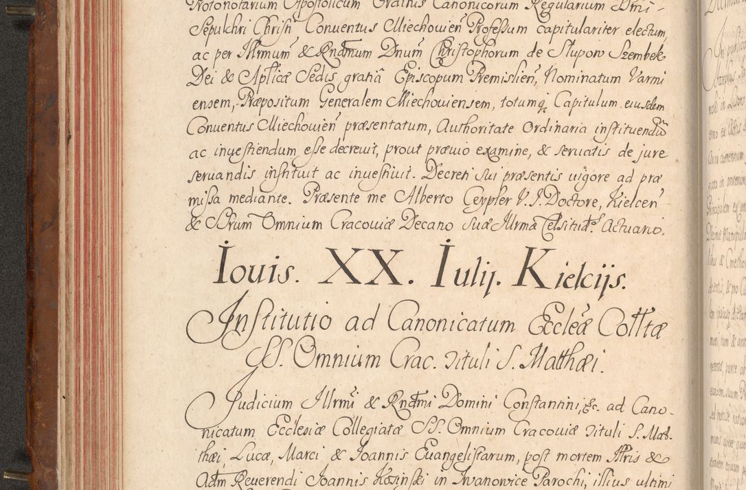 Zdjęcie nr 103 dla obiektu archiwalnego: Acta actorum episcopalium R. D. Constantini Feliciani in Szaniawy Szaniawski, episcopi Cracoviensis, ducis Severiae per annos 1724 - 1727 conscripta. Volumen II