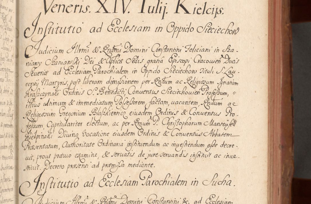 Zdjęcie nr 100 dla obiektu archiwalnego: Acta actorum episcopalium R. D. Constantini Feliciani in Szaniawy Szaniawski, episcopi Cracoviensis, ducis Severiae per annos 1724 - 1727 conscripta. Volumen II