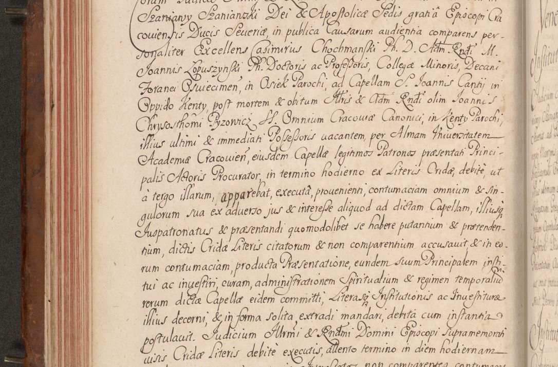 Zdjęcie nr 99 dla obiektu archiwalnego: Acta actorum episcopalium R. D. Constantini Feliciani in Szaniawy Szaniawski, episcopi Cracoviensis, ducis Severiae per annos 1724 - 1727 conscripta. Volumen II