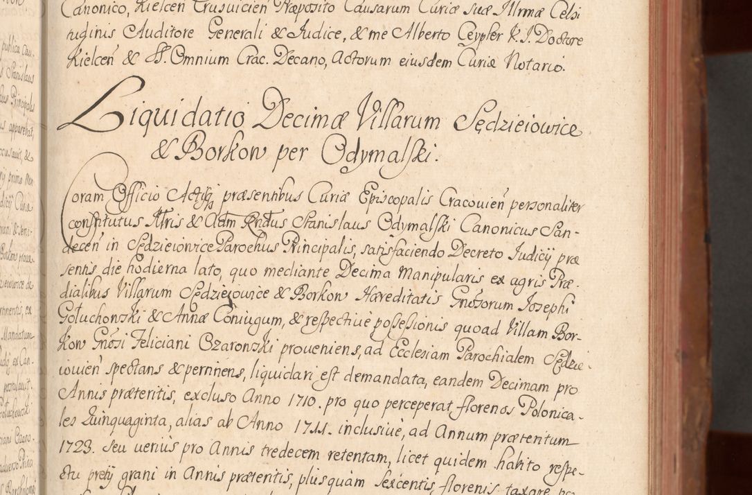 Zdjęcie nr 98 dla obiektu archiwalnego: Acta actorum episcopalium R. D. Constantini Feliciani in Szaniawy Szaniawski, episcopi Cracoviensis, ducis Severiae per annos 1724 - 1727 conscripta. Volumen II