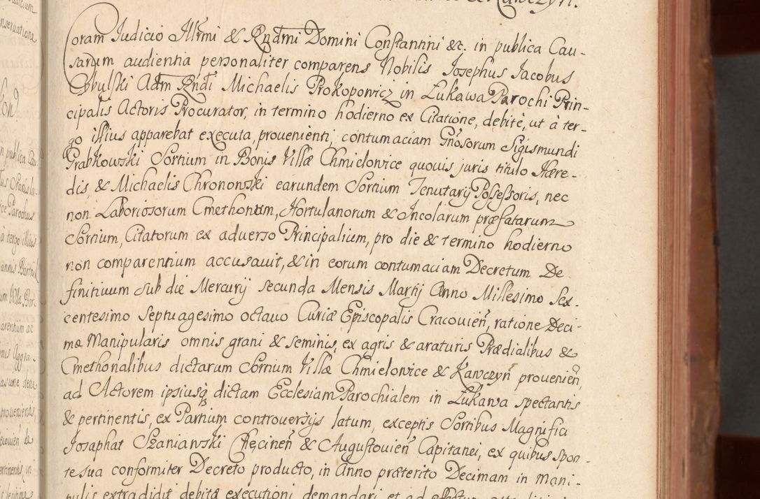 Zdjęcie nr 96 dla obiektu archiwalnego: Acta actorum episcopalium R. D. Constantini Feliciani in Szaniawy Szaniawski, episcopi Cracoviensis, ducis Severiae per annos 1724 - 1727 conscripta. Volumen II